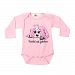 Puppy Luv Glam Pink Puppy Long Sleeve Bodysuit Baby Girls 3-6M
