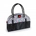 2 Red Hens Coop Carry-All Diaper Bag, Grey Damask