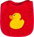 Smithy Fashion 112122 'Duck' Bib with Sleeves 21 x 23 cm Red