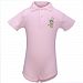 Littlest Golfer Baby Girls Pink Tour Polo Short Sleeve Bodysuit 12M