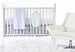 SwaddleDesigns 5 Piece Crib Bedding Set + Crib Skirt, Pastel Blue, 0-3MO