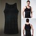 Men's Shaper Slimming shirt Elastic Sculpting Vest Black (L) [Misc. ]