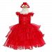 The Rain Kids Girls 12M Red Organza Sequin Flower Girl Pageant Dress