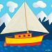 Oopsy Daisy Canvas Wall Art Sailing, Sailing by Max Grover, 10 by 10-Inch