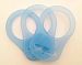 10 Silicone Adapter Rings for Button-style MAM NUK Baby Pacifier Ribbon Clips (Blue)