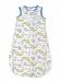SwaddleDesigns Cotton Sleeping Sack with 2-Way Zipper, Made in USA, Premium Cotton Flannel, Pastel Blue Paisley, 3-6MO