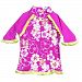 Baby Banz Girls 2-6X Long Sleeve UV Rash Top with Tagless Neck, Sunblossom Pattern, 2 Years