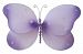 Hanging Butterfly 7" Small Purple (Lavender) Sparkle Nylon Butterflies Decorations - Decorate for a Baby Nursery Bedroom, Girls Room Ceiling Wall Decor, Wedding Birthday Party, Bridal Baby Shower, Bathroom. Butterfly Decoration 3D Art Craft