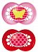 MAM Trends Silicone Orthodontic Pacifier, Girl, 6+ Months, 2-Count