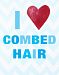 Cici Art Factory Wall Hanging, I Heart Combed Hair Blue