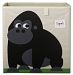 3 Sprouts Storage Box, Gorilla, Black