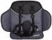 Go-Go Babyz Cushioned Seat for Wagon Stroller with 5 Point Safety Harness, Black/Grey