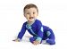Baby Deedee Footed Quilted One Piece Pajama with Easy Diaper Zip, Peacock, 18-24 Mos