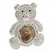 Bambino CG247 Silver Plated Teddy Bear Frame, Crystal Inlay