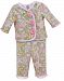 Stephan Baby Diaper Cover and Jacket Set with Pink Organza Rosettes, Pretty In Paisley