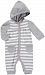 Carter's Baby Girls Hooded Knit Jumpsuit - Grey Heather Stripe