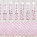 Serena & Lily Crib Skirt Candy Stripe Pink by Serena and Lily