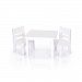 Guidecraft Doll Table and Chair Set - White