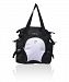 Obersee Innsbruck Diaper Bag Tote with Detachable Cooler, Black/White, 1-Pack