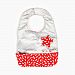 Ju-Ju-Be Be Neat Reversible Baby Bib with Magnetic Closure Strap and Food Catcher Pocket, Scarlet Petals