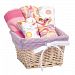 Trend Lab Dr. Seuss Bib and Burp Cloth Basket Gift Set, Pink Oh, The Places You'll Go, 7 Piece