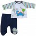 Happy Kids Canada Inc Absorba Footed Pant Set, White/Blue, 1-Pack