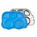 Innobaby Din Din smart stainless divided platter with sectional lid, Blue