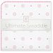 SwaddleDesigns Ultimate Receiving Blanket, Big Dot Little Dot (Pink)