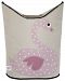 3 Sprouts Laundry Hamper, Swan, Pink