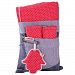 Minene Push Chair Liner and Straps (Red with White Dots)
