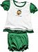 Lil Cub Hub 001LCHCOFL-1824 White & Green Short Sleeve Blouse with Bloomers Set - Lion, 18-24 months