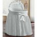 BabyDoll Bedding Precious Bassinet Liner/Skirt & Hood, White, 17" L x 31" W