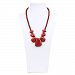 Bumkins Nixi Rocca Silicone Teething Necklace, Ruby