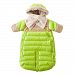 7AM Enfant Doudoune One piece Infant Snowsuit Bunting, Neon Lime/Beige, Large