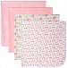 Cribmates "Owls Most Adorable" 5-Pack Flannel Receiving Blankets - pink, one size
