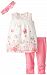 Kushies Baby It's My Planet 2 Sleeveless Tunic and Tight Set with Headband, Pink, 6 Months