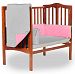 BabyDoll Reversible Port-A-Crib Bedding, Grey/Pink
