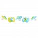 The First Years GumDrop Orthodontic Pacifier - 0-6 months, 5 Pack, Blue/Green