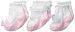 Baby Aspen Little Princess Three Pairs of Socks Gift Set, Pink/White