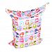 Printing Baby Cloth Diaper Laundry Wet and Dry Bags, Pink