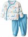 Magnificent Baby 1449-NB World Cities L/S Kimono Blue NB