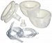 Freemie Collection Cups The Only Hands Free and Concealable Breast Pump Milk Collection System, Clear, 25/28 mm Funnels