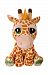 Suki Gifts Lil Peepers Fun Kenya Giraffe Plush Toy with Green Sparkle Accents (Medium, Orange/Beige)