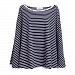 Nursing Cover / Breastfeeding Cover - High Quality Super-Soft Fabric, Poncho Style (Navy Stripe)