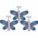 The Butterfly Grove Sierra Dragonfly Decoration 3D Hanging Mesh Organza Nylon Decor, Hawaiian Blue, Mini, 3" x 3"