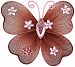 The Butterfly Grove Ella Butterfly Decoration 3D Hanging Mesh Nylon Decor, Chocolate Brown, Mini, 3 x 3