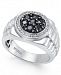 Men's Sapphire Cluster Ring (1-1/5 ct. t. w. ) in Sterling Silver