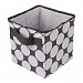 Bacati Dots Storage Tote Basket, Grey, Small