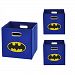 Batman Logo Organization Bundle Storage Bins, Blue