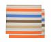 Bacati Crib Fitted Sheets, Mod Stripes Blue/Orange/Chocolate (Pack of 2)